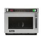 image of Amana HDC182 1800W Heavy Duty Commercial Microwave Oven, 0.6 Cu. Ft., Push Button, 208/240V