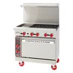 image of American Range ARGF-12G-4B-SB Gas 36" Restaurant Range