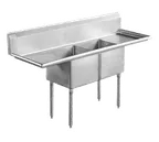 image of Serv-Ware E2CWP24242-24 (2) Two Compartment Sink