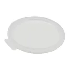 image of Cambro CPL27148 Snap-On White Plastic Round Crock Cover, Fits CP15 & CP27 Crocks, Made in USA