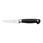 image of Mercer M20003 Genesis Paring Knife – 3.5" Forged Spear‑Point Blade, Black Santoprene® Handle, NSF