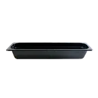 image of Thunder Group PLPA8122LBK Food Pan, 1/2 Size Long, 2-1/2" Deep, Shatter And Scratch Resistant, Black