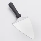 image of American Metalcraft PS127 Pizza Server, 12‑1⁄8" Length, 7" × 4‑3⁄4" Blade, Black Handle, Smooth Edge
