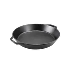 image of Lodge L14SKL 15" Dia. Fry Pan – Dual Handle, 2-1/2" Height, Induction Ready, Seasoned Cast Iron