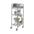 image of Robot Coupe 49132 Workstation Storage Cart for 16 discs, 8 attachments and 3 Feed Heads, Delivered with 1 GN1x1 Pan
