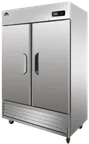 image of Akita ARF-49 32" 2-Solid Door Reach-In Freezer, Bottom Mounted, 49 cu. ft., Stainless Steel