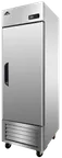 image of Akita ARR-23 1-Solid Door Reach-In Refrigerator, 23 cu. ft., Stainless Steel, Bottom Mounted Refrigeration