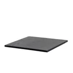 image of Steelite 7368MW506 Square Top Tier Tile Configurable Buffet Table, 14x14x0.625, Spire Onyx Creations, Wood, Hand Wash Only
