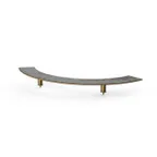 image of Steelite MGCIAF01GBXX 76" Buffet Table, Grey Slate BHP Laminate, Bamboo Core, Brushed Brass Legs