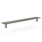 image of Steelite MGCIAF05GSXX 71" Buffet Table, Grey Slate Laminate, Brushed Stainless Steel, 9-1/2"D x 6-1/2"H