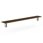 image of Steelite MGCIAF05WSXX 71" Buffet Table, Bengali Mango Wood BHP Laminate Top, Brushed Stainless Steel