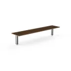 image of Steelite MGCIAF06WSXX 71" Buffet Table, Rectangular, Laminated Wood, Brushed Stainless Steel