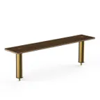 image of Steelite MGCIAF07WBXX Modular Classic Buffet Shelf, 47"W x 9.5"D x 12.5"H, Bengali mango wood BHP laminate top