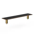image of Steelite MGCIAF08MBXX Mogogo Buffet Solutions Modular Classic Shelf, 47" x 9-1/2" x 6-1/2"H, Nero Marquina marble BHP laminate top