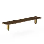 image of Steelite MGCIAF08WBXX 47" Buffet Table, Bengali Mango Wood, Brushed Brass, 9-1/2"D x 6-1/2"H