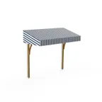 image of Steelite MGCIAM03XBWX 71" Modular Canopy Buffet Table, 33-1/2"D x 61"H, Stainless Steel, Brushed Brass Finish
