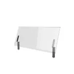 image of Steelite MGCIAN05XSXX 71" Configurable Buffet Table, Plexiglass Breath Guard, Brushed Stainless Steel