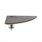 image of Steelite MGCIAY10GSXX 17x17x6.5in Grey Slate Laminate Triangular Buffet Table