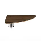 image of Steelite MGCIAY10WSXX 17x17x6.5in Triangular Buffet Table, Bengali Mango Wood BHP Laminate Top