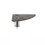 image of Steelite MGCIAY11GSXX 14x14x6.5in Grey Slate Laminate Triangular Buffet Table
