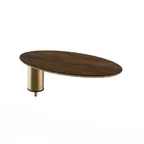 image of Steelite MGCIAY14WBXX 20" x 10" x 6-1/2"H Oval Bengali Mango Wood Buffet Shelf