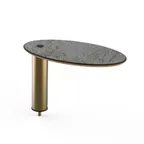 image of Steelite MGCIAY16GBXX 20" x 10" x 12.5"H Grey Slate BHP Laminate Buffet Table with Bamboo Core Top
