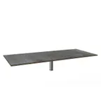 image of Steelite MGCITB01GSXX 71" x 29.5" Grey Slate BHP Laminate Buffet Tabletop with Bamboo Core and Brushed Stainless Steel