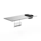 image of Steelite MGCITC01SXXX 71" x 29-1/2" Stainless Steel Modular Pro-Bar Top Buffet Table