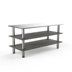 image of Steelite MGCMLA05GSXF 71" Configurable Buffet Table, 3-Tier, 29-1/2"D x 33"H, Stainless Steel Top, Grey Slate BHP Laminate
