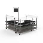 image of Steelite MGCMLB03GSXW Mogogo Buffet Solutions Modular Chilled Salad Station, 100x100, 3-tier, grey slate BHP laminate