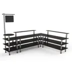 image of Steelite MGCMLB14MSXF 130"W Configurable Buffet Table, Mogogo, Black, Canopy Style, Mixed Materials