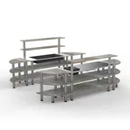 image of Steelite MGCMLC10GSXF Configurable Buffet Table, Back Bar, Mixed Materials, Sold per Case