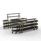 image of Steelite MGCMLC10MBXW Configurable Buffet Table, Back Bar, Mixed Materials
