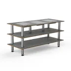 image of Steelite MGCMLD07GSXF 71" Configurable Buffet Table, 3-Tier, Grey Slate BHP Laminate Top, Brushed Stainless Steel Legs, 270W, 120V