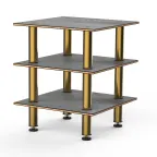 image of Steelite MGCMLX03GBXF 3-Tier Modular Classic Serving Station, 29x29, 35H, Grey Slate BHP Laminate Top