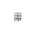 image of Steelite MGCMLX03GSXW 3-Tier Modular Classic Buffet Table, 29x29, 35H, Grey Slate Laminate Top