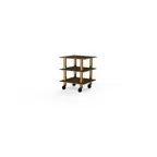 image of Steelite MGCMLX03WBXW 29x29x35 3-Tier Buffet Serving Station, Bengali Mango Wood BHP Laminate Top