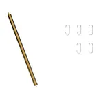 image of Steelite MGSADDBR0201 59" Mogogo Buffet Solutions Modular Vertical Pole, Stainless Steel, Brushed Brass Finish