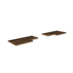 image of Steelite MGSADDHW0201 Mogogo Buffet Solutions Modular Serving Shelves, 18" Wide, 8" Deep, Bamboo Core, Mango Wood Finish, High Pressure Laminate