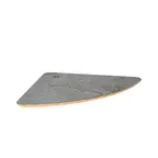 image of Steelite MGSCLSHG0601 17" Triangle Buffet Table, Grey Slate BHP Laminate Top, Bamboo Core, Configurable