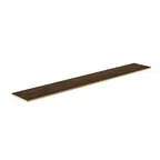 image of Steelite MGSCLSHW0501 80" Modular Classic Bar Shelf, 12" Depth, Bengali Mango Wood BHP Laminate Top