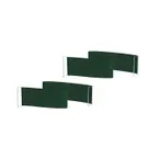 image of Steelite MGSQCOGP0201 Mogogo Buffet Solutions Modular Classic Quick Cover, Jungle Green, Plastic, Large, 2 per Set