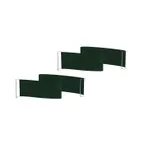 image of Steelite MGSQCOGP1101 Mogogo Buffet Solutions Modular Classic Corner Quick Cover, Jungle Green, Plastic, 2 per Set