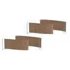 image of Steelite MGSQCOPV0701 Mogogo Buffet Solutions Modular Classic Quick Cover, Small, Golden Brown, Plastic, 2/Set