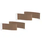 image of Steelite MGSQCOPV0901 Mogogo Buffet Solutions Modular Creative Quick Cover, Curved, Golden Brown, Plastic, 2/Set