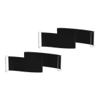 image of Steelite MGSQCOPV1601 Mogogo Buffet Solutions Modular Classic Quick Cover, Large, Charcoal Black, Plastic, 2 per Set