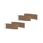 image of Steelite MGSQCOPV2401 Mogogo Buffet Solutions Modular Classic Corner Quick Cover, Golden Brown, Plastic, 2 Each Per Set
