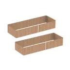 image of Steelite MGSQCOPV3401 Mogogo Buffet Solutions Modular Classic 360° Quick Cover, Large, Golden Brown, Plastic, 2/Set