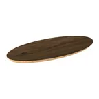 image of Steelite MGSSLFHW0301 Mogogo Buffet Solutions Modular Shelf, 20" x 10", Oval, Bengali Mango Wood BHP High Pressure Laminate Top