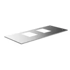 image of Steelite MGSSTPSS0901 Mogogo Buffet Table, 71" x 29-3/4", Stainless Steel, Laminated Wood